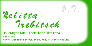 melitta trebitsch business card